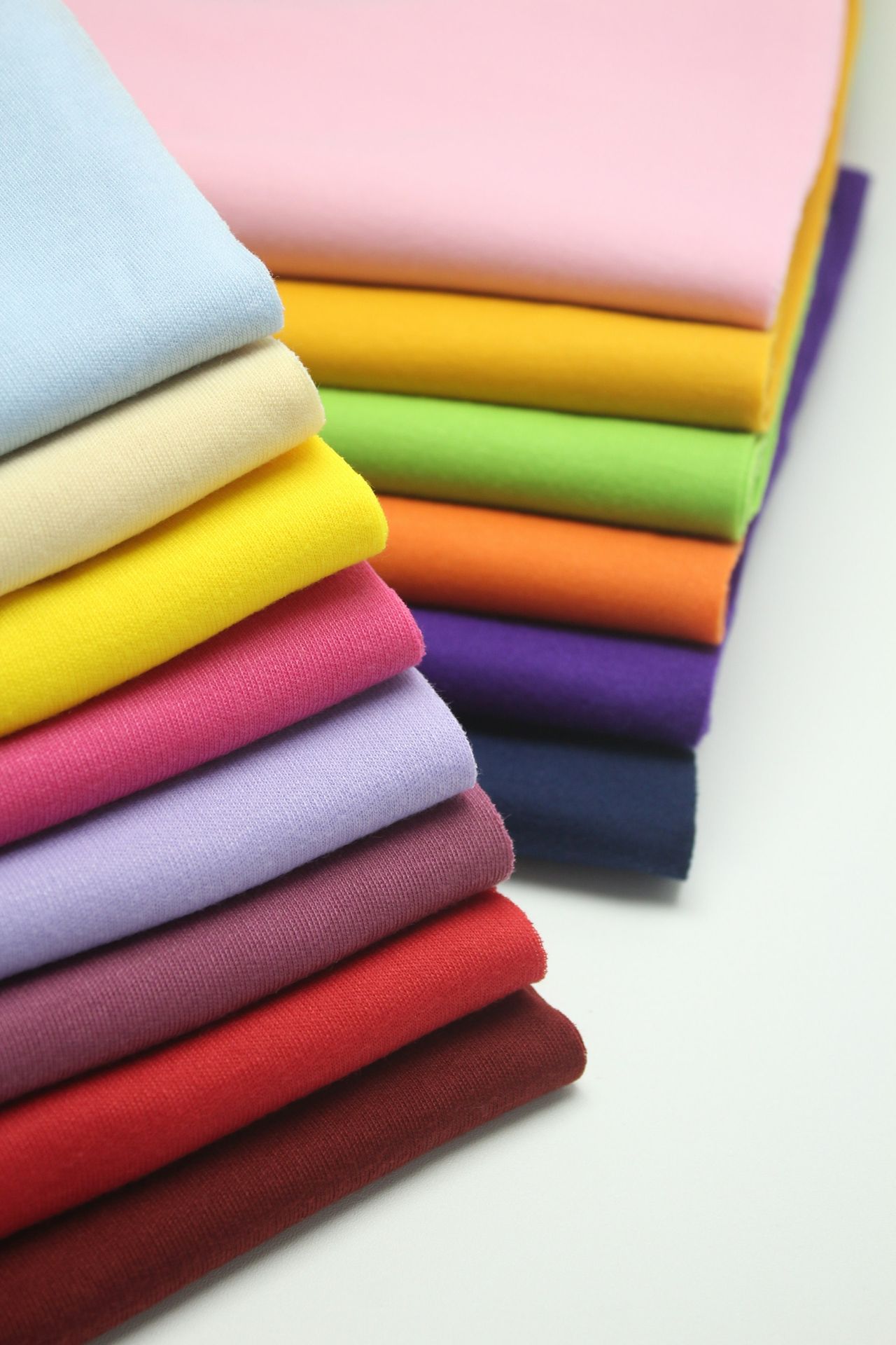 Batches of textiles awaiting customs clearance