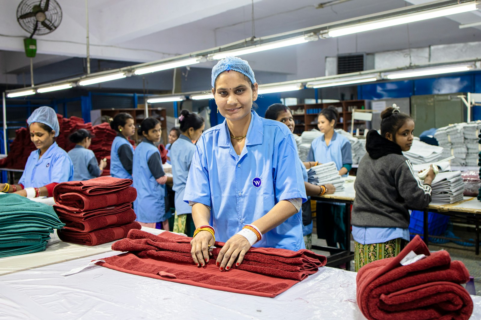 A textile supplier's garment workshop